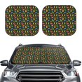thumbnail image 2 of Zufioo Cartoon Dino Print Folding Car Windshield Sun Visor, Anti-ultraviolet Sun Visor, Suitable for Trucks, Vans Car Accessories-Large, 2 of 6