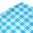 thumbnail image 4 of YFYANG Waterproof Bathroom Shower Curtain, Light Blue Plaid Pattern Shower Curtain Set with Hooks, Home Bathroom Tub Decor - 72 "x72", Plastic Hooks, 4 of 6