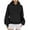 Black, variant on Women Fleece Sweatshirts and Hoodies, Long Sleeved Hooded Drawstring Hoody Oversized Pullover s Fall Winter Casual Loose Activewear Tops Warm Sweaters Teen Girls Preppy Clothes S-XXL