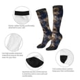 thumbnail image 6 of Lsque Watercolor Snake Skin Printed Crew Socks Men's Women's LightWeight Thin Casual Calf Socks ,Knee High Socks,Cotton Socks, 6 of 9