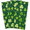 thumbnail image 2 of SKYSONIC St Patrick's Day Clover Kitchen Towel 18"x28" Set of 6,Super Soft Absorbent Hand Towel Tea Towel Tableware Cleaning Rag for Kitchen, Hotel, Beach, 2 of 7