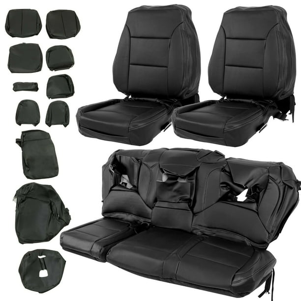 Ecotric For 2019 2020 2021 Chevy Silverado Lt Black Factory Style Full Kit Seat Covers Com - 2021 Chevrolet Silverado 1500 Lt Trail Boss Seat Covers