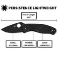 thumbnail image 5 of Spyderco C136PBBK Black Plain Edge Clip Point Stainless Steel Folding Knife, 5 of 5