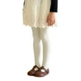 thumbnail image 3 of KAUOD Girls Cable Knit Tights Pants Full Length Footed Fleece Thermal Leggings Kids Toddler School Dance Opaque Pantyhose, 3 of 9