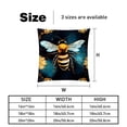 thumbnail image 5 of Honeybee Throw Pillow Inserts Set Covers of 2 Decorative Velvet Throw Pillows with Unique Patterns - 16x16, 18x18, 20x20 Inches for Home Decor and Gifts, 5 of 6