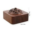 thumbnail image 6 of Homoyoyo Aromatherapy Incense Holder Set in Light Brown Wood with Artistic Design, Perfect for Yoga, Meditation, Relaxation and Home Use, 6 of 7