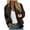 Brown, variant on Bomber Jackets for Women Trendy Stand Collar Zip Up Jacket Loose Casual Jackets Lightweight Outerwear