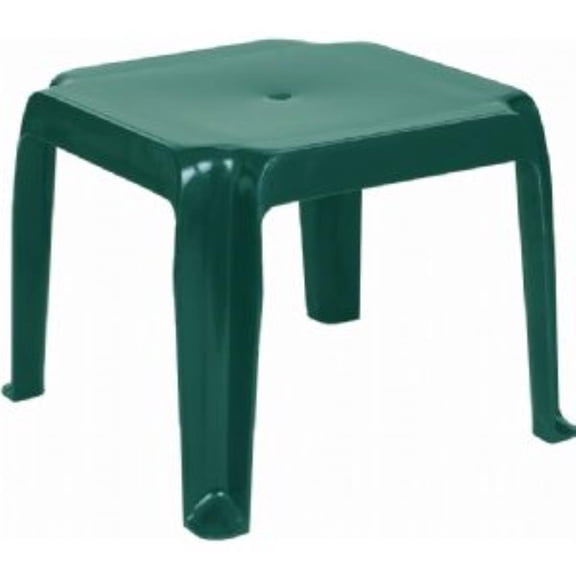 Compamia Sunray Square Resin Patio Side Table in Green