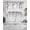 Gray Blue Grass Green, variant on Watercolor Leaves Swag Kitchen Curtains Sets for Windows 24 Inch Length, Simple Rustic Spring Botanical Vines Short Window Curtain Panels Swags Valances and Tiers 3 Piece Set for Cafe/Dining Room