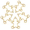 thumbnail image 4 of Miangastore 10pcs Jewelry Pendant Frame Open Back Bezel Alloy Frame Pendants (Golden, Gingerbread Style), 4 of 8