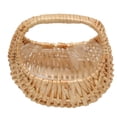 thumbnail image 1 of Woven Flower Basket, Rattan Handheld Beautiful Hand Woven Flower Basket Hand Woven  for Party, 1 of 7