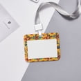 thumbnail image 6 of Zufioo Colorful Bohemian Sunflower Print Work Badge Protective Case, Waterproof Lanyard, Badge Transparent Clip, Suitable for Induction Card Badge Swipe Credit Card, 6 of 7