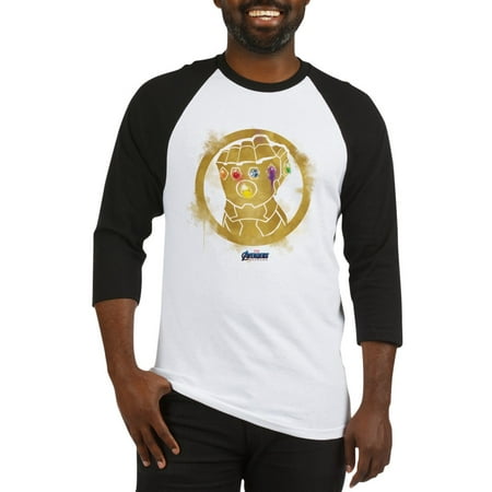 Infinity Jersey - CafePress - Gold Infinity Gauntlet - Cotton Baseball Jersey, 3/4 Raglan Sleeve Shirt