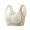 White, variant on Color-Blocked Non-Marking Gathered Push-Up Bra, Smoothing Bra Anti Sagging Full Coverage Underwear for Women Light Blue, L
