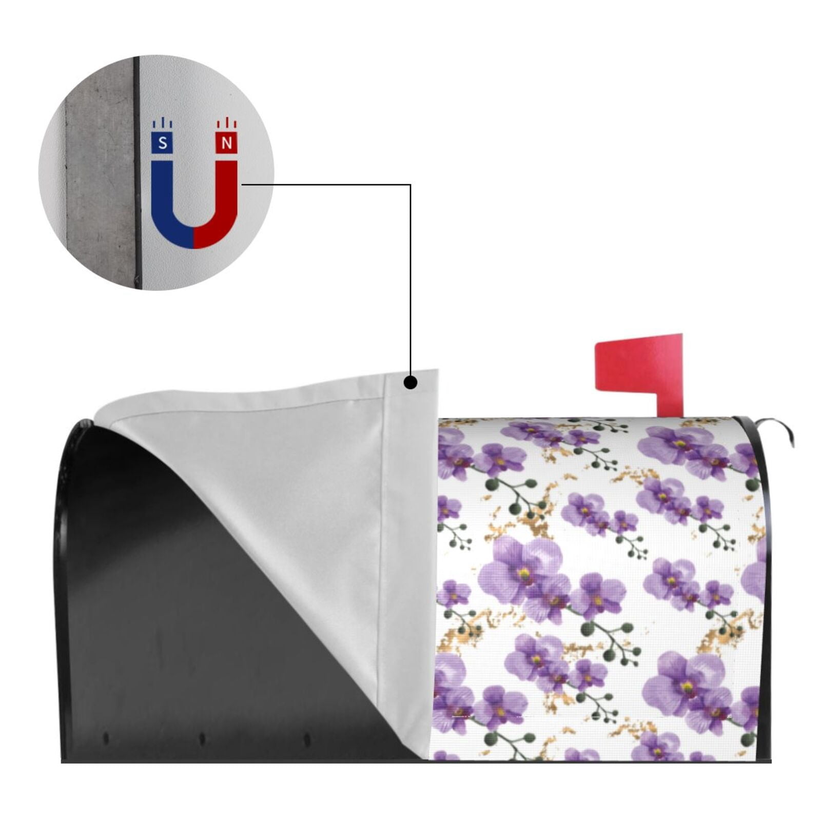 Kdxio Magnetic Mailbox Cover 25.5x21 in Mailbox Cover Outdoor Decoration Holiday Mailbox Covers for Home Garden Yard-25.5x21 in