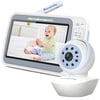 Moonybaby QuadView 50 5" HD Video Baby Monitor with Remote Pan/Tilt Camera, Model: QuadView50