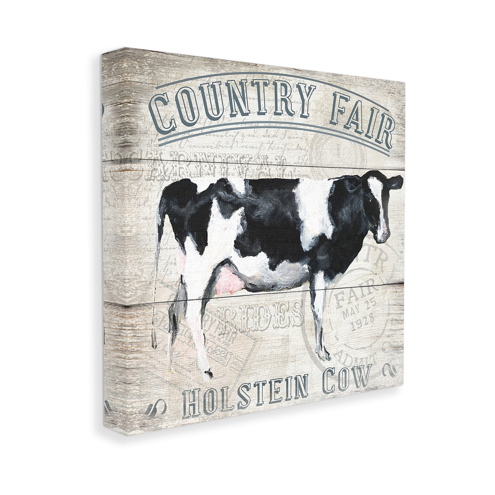 Stupell Industries Vintage Country Fair Animals & Insects Painting Gallery Wrapped Canvas Art Print Wall Art, 30 x 30