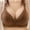 Brown, variant on HOMBOM Everyday Bras for Women Wire-Free Push-Up Lightly Lined Convertible Orange Daily Bra 42