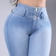 thumbnail image 4 of Jeans Skinny Mujer Tiro Medio Push Up Mezclilla stretch, 4 of 6