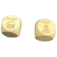 thumbnail image 1 of dés de Résine Gourmet pour Prise de Décision - Ensemble de 2 Pcs, 12 Types de Designs Alimentaires, 1 of 6