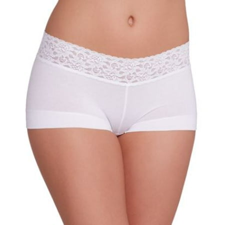 

Maidenform Womens Cotton Dream Boyshort With Lace Panty