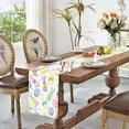 thumbnail image 3 of Easter Table Runner Bunny Rabbits Colorful Eggs Runner for Table Kitchen Dinning Table Decor for Spring Seasonal Holiday Home Easter Decoration 13x72 Inch, 3 of 6