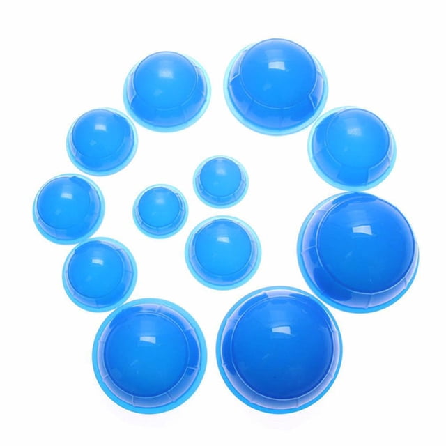 12Pcs Silicone Cupping Set Acupuncture Cupping Therapy Set Professional Body Massage Vacuum Cupping Cup Set