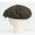 thumbnail image 6 of Men’s Newsboy Cap Herringbone Wool Plaid Pattern Octagonal Cap Classic Vintage Adjustable Casual Hat, 6 of 8