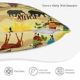 thumbnail image 5 of Bingfone Ethnic African Linen Throw Pillow Covers Cushion Case Pocket Button Vintage Farmhouse Pillowcase for Sofa Couch Bed 20"x20", 5 of 9