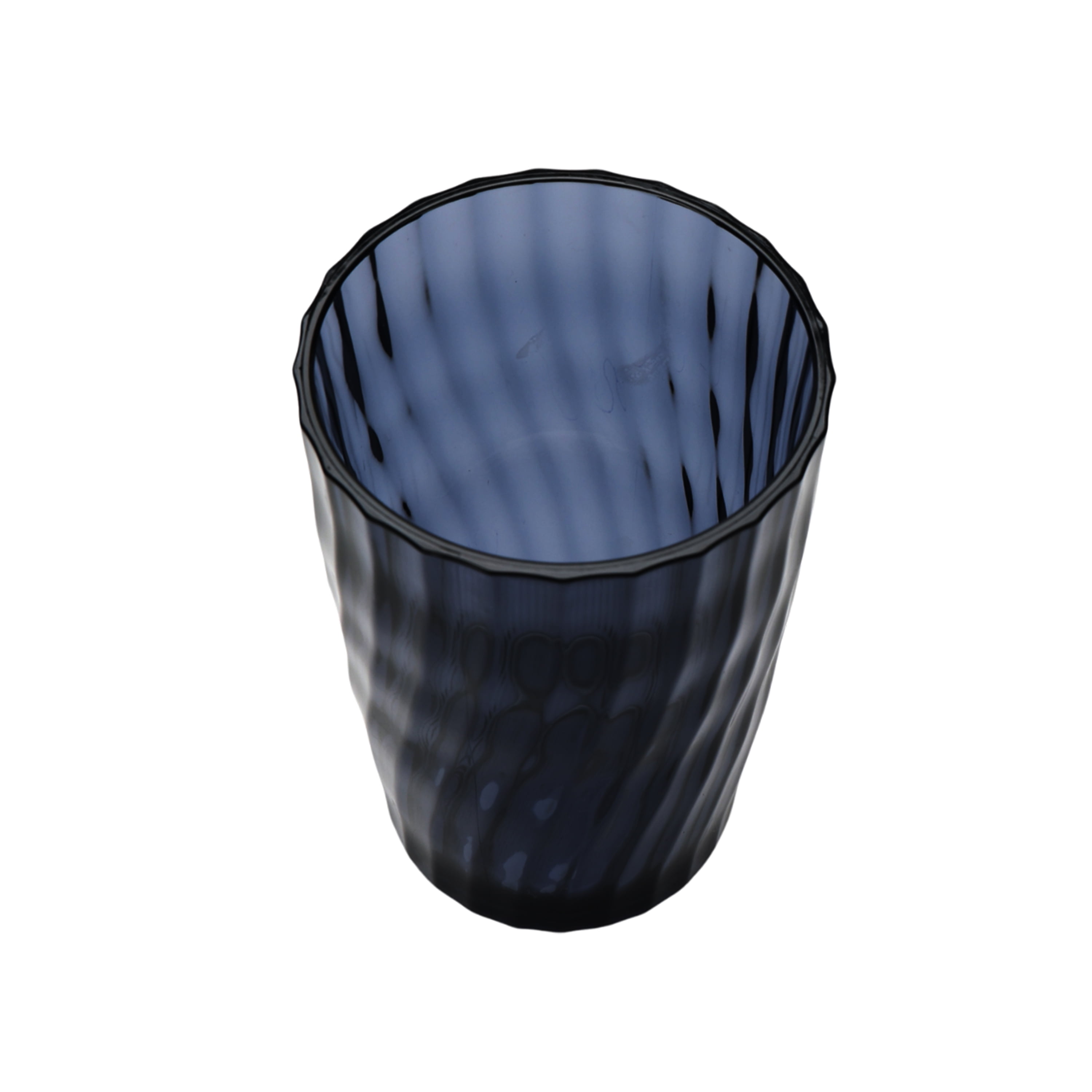 (6 pack) Mainstays 20-Ounce Acrylic Tall Embossed Swirl Tumbler, Blue