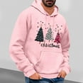 thumbnail image 5 of Fengactive Christmas Hoodie for Men Tree Print Drawstring Tops with Kangaroo Pocket Long Sleeve Sweatshirt Fashion, 5 of 5