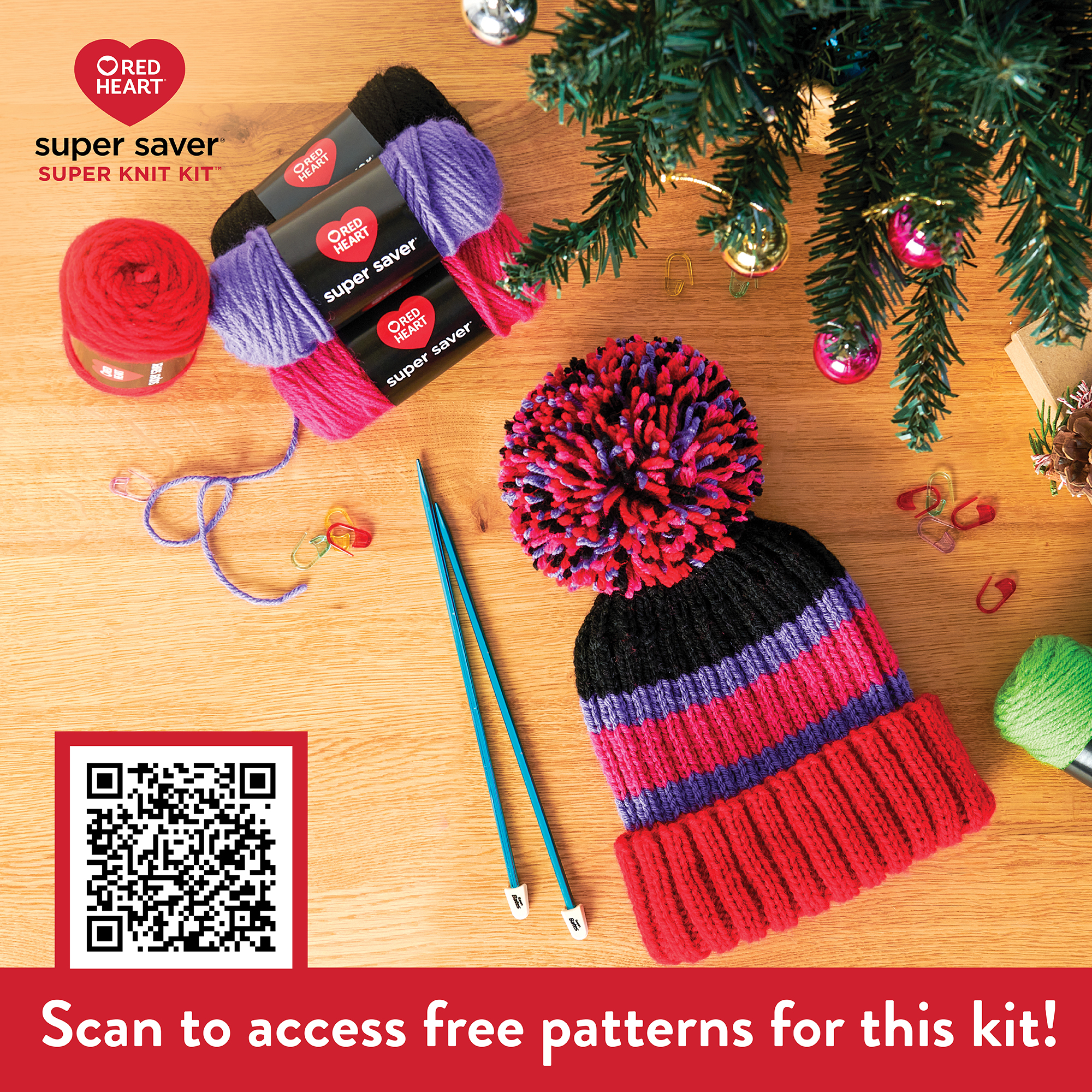 Red Heart Super Saver Super Knit Kit (12 Balls) photo 4