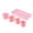 Pink, variant on 4 Cup Silicone Mini Cake Mold Set with Storage Tray, Non Stick Individual Cupcake Molds, Reusable Small Muffin Baking Cups for Mochi, Pudding, Mini Cheesecake, Oven Safe,Blue