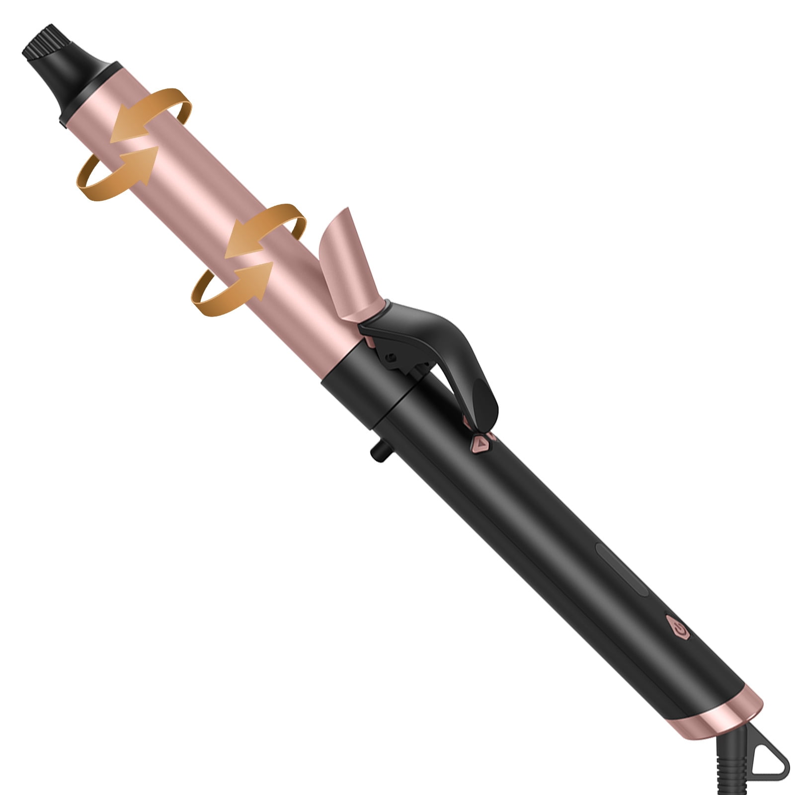 One-Click Automatic Hair Curler, Professional Rotating Curling Wand for Bouncy, Long-Lasting Curls, Anti-Scald Styling Tool with 4 Temperature Settings for All Hair Types