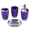 Purple, variant on GROFRY 4Pcs/Set Mouthwash Cup Bathroom Kit Toothbrush Cup with Toothpaste Position Lotion Bottle Soap Box Sink Accessory Set