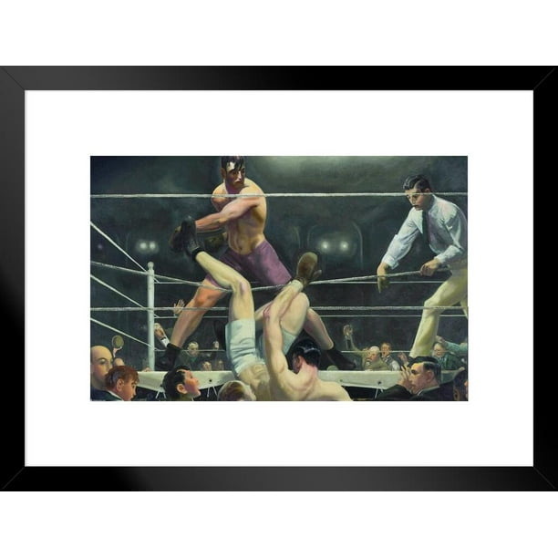Jack Dempsey vs Luis Firpo by Bellows Painting Jack Dempsey