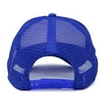 thumbnail image 3 of MR.R Sublimation Blank Polyester Mesh Cap Mesh Hat Two Tone Trucker Summer Mesh Cap with Adjustable Snapback,Blue,6 Pieces per Pack, 3 of 4