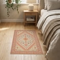 thumbnail image 3 of ODIKA Diamond Lattice Door Vintage Medallion Geometric Border Design for Hallway, Study Room, Playroom, Non-Slip Low Profile, 3 of 7