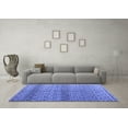 thumbnail image 3 of Ahgly Company Indoor Square Abstract Blue Modern Area Rugs, 5' Square, 3 of 4