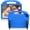 Blue, variant on EVA Shockproof Kids Case For iPad 7th 8th 9th Generation 10.2 inch (2019/2020/2021) with Stand & Pencil Holder
