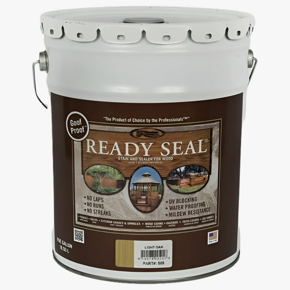 5 gal Ready Seal 505 Natural (Light Oak) Exterior Stain and Sealer For Wood