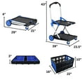 thumbnail image 6 of Magna Cart 2-Tier Folding Shopping Utility Cart w/Collapsible Crate, 6 of 11