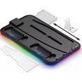thumbnail image 1 of Cooling Station for PS5 with RGB Light Cooling Fan for PS5 Disc & Digital Editions Game Controllers Charger Station, Headset Holder, 6 Game Slots, 1 of 8