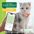 thumbnail image 2 of HUGFEGWE Cat Tracker Collar,No Monthly Fee Cat Tracker(iOS Only),Waterproof Pet Tracker for Cats with Safety Elastic Buckle,Works with Apple Find My App not for Android (Orange) AZ824-16585, 2 of 7