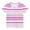 Pink, variant on yillto Boys Short Sleeve Shirts Striped Printed Crew Neck Summer Causal Tshirts for Kids 3-11 Years