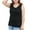 Black, variant on 2XL-5XL Women Plus Size Cotton Tank Tops Summer V Neck Sleeveless Shirts Loose Fitting Tshirts