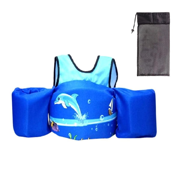 Natación Para Niños, Anillos Para El Brazo, Chaleco De Natación, Chaleco Salvavidas Para Niños, Chaleco Salvavidas Para Playa, Piscina, Mar Con Bolsa De Almacenamiento Advancent HA046114-05