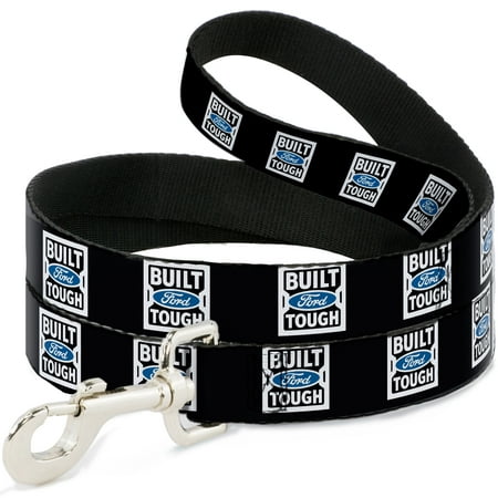 Dog Leash - BUILT FORD TOUGH Logo2 Black White