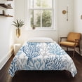thumbnail image 4 of Navy Blue Coral Coastal Large Tapestry for Bedroom Wall Hanging Tapestry,Summer Beach Seaside Nautical Ceiling Backdrop Tapestries Poster Blanket Wall Decor for Teens Room Living Room Dorm 86" x 104", 4 of 8