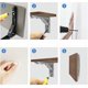 thumbnail image 4 of Soportes para estantes plegables, soportes triangulares fáciles de instalar para montaje en pared, soportes para estantes resistentes con diseño que ahorran espacio, amplias aplicaciones, material de, 4 of 5